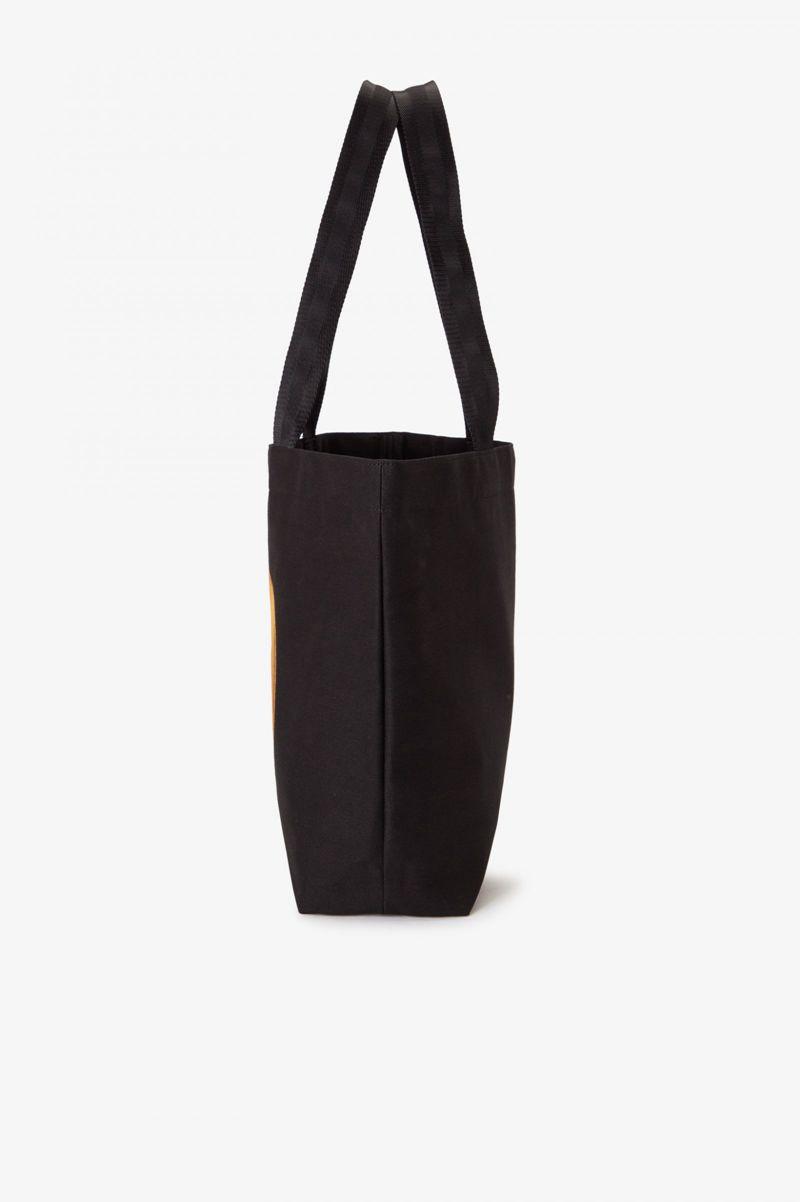 Black Fred Perry Disc Graphic Tote Women's Bags | PH 1813HAPK